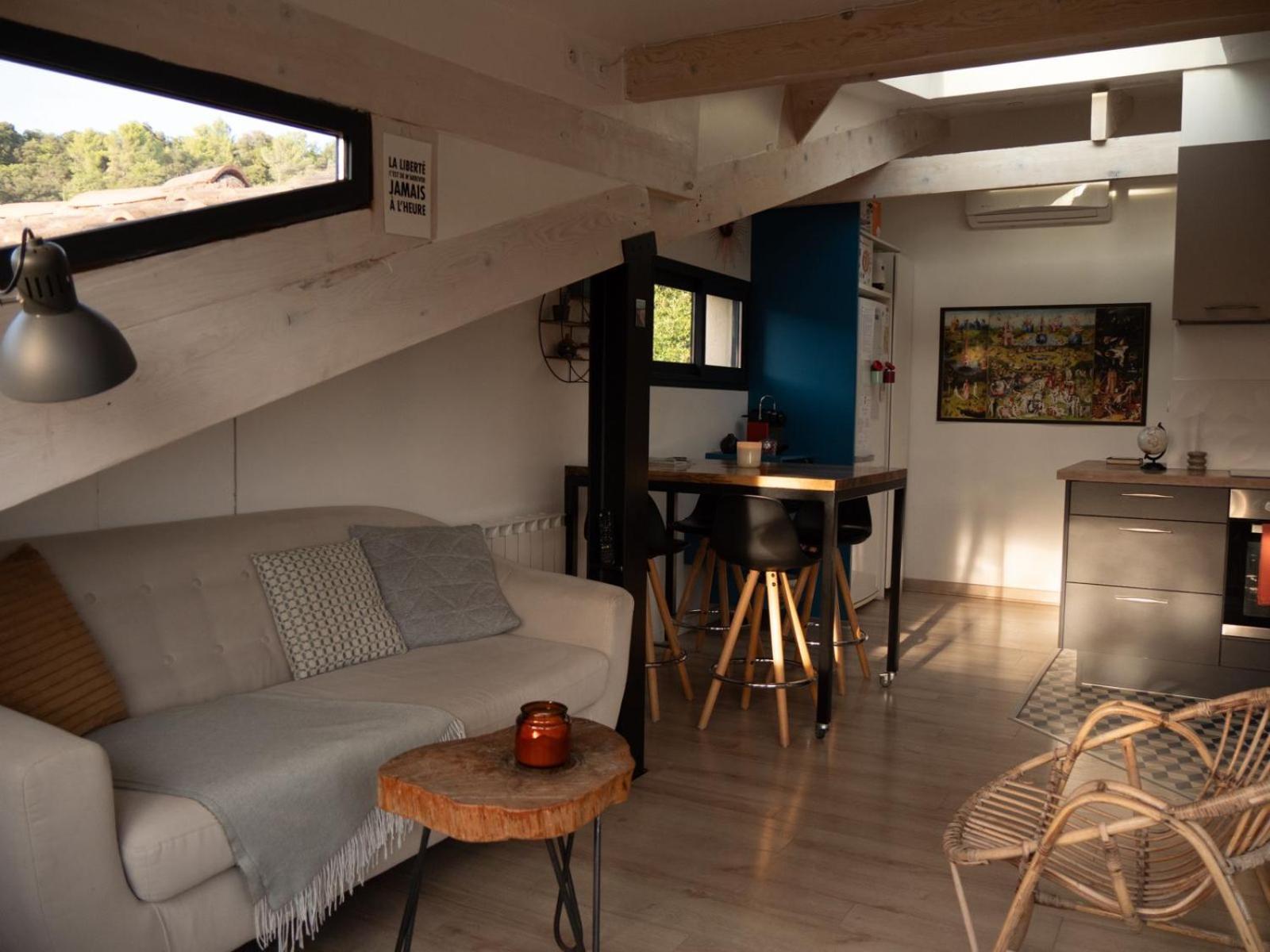 Appartement Sur Les Toits, Tres Jolie Vue Provence グレウー・レ・バン エクステリア 写真